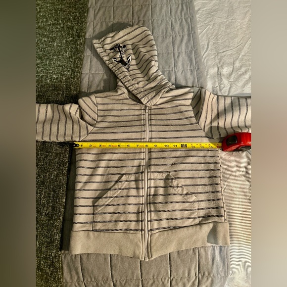 Sailor Jerry Tattoo Women’s Cropped Zip Up Hoodie - Picture 7 of 7